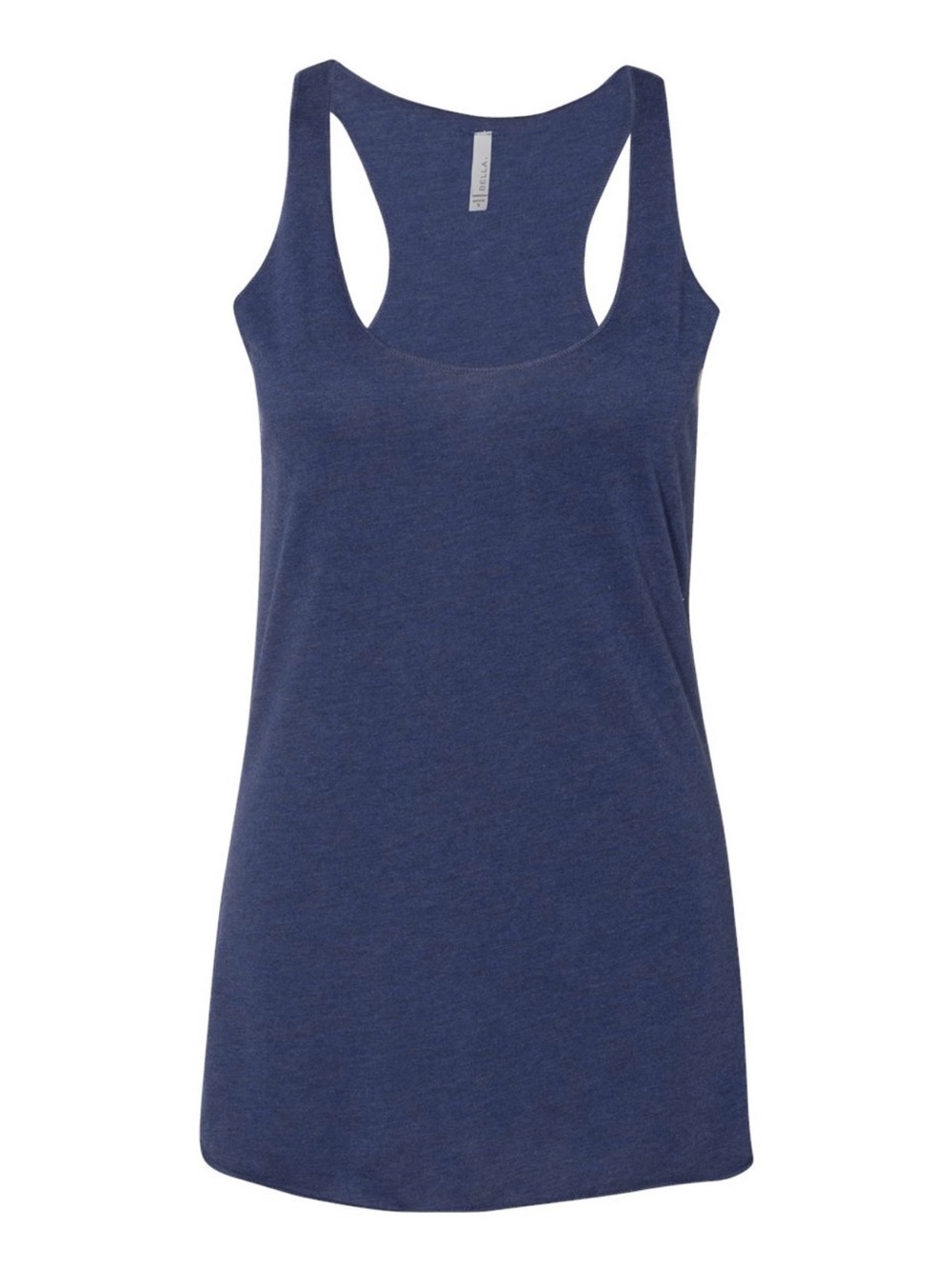 Bella Canvas Women's Triblend Racerback Tank - 8430, Navy Triblend